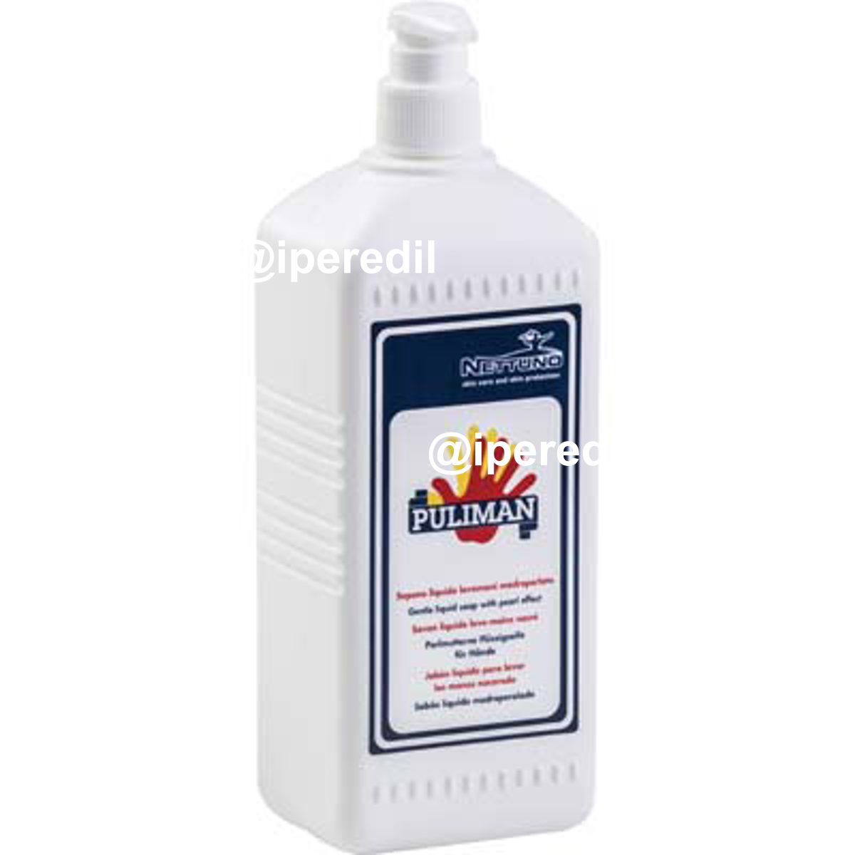 SAPONE LIQUIDO LAVAMANI PULIMAN NETTUNO + DOSATORE LT 1
