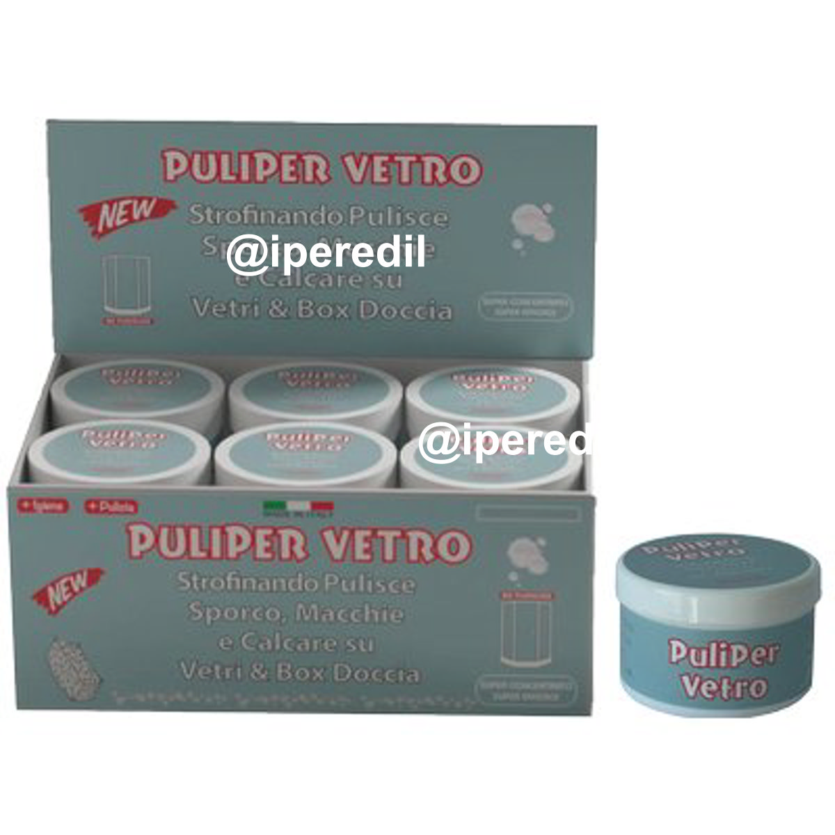 PASTA RIMUOVI CALCARE VETRO DOCCIA PULIPER GR 65