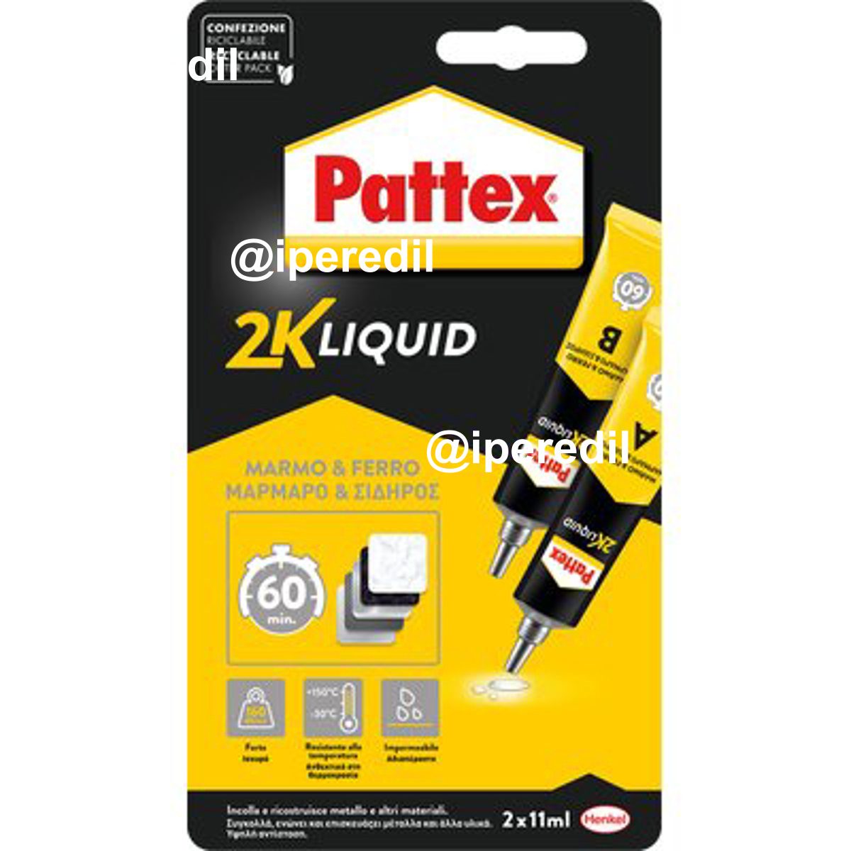 PATTEX POWER EPOXY MARMO E FERRO 60 MIN TUBETTO 2XML 15 - 08390633