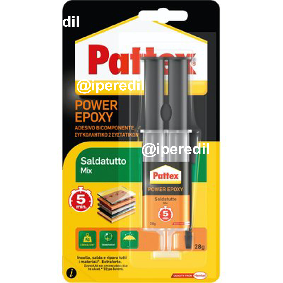 PATTEX POWER EPOXY SALDATUTTO MIX SIRINGA GR 28 - 08390872