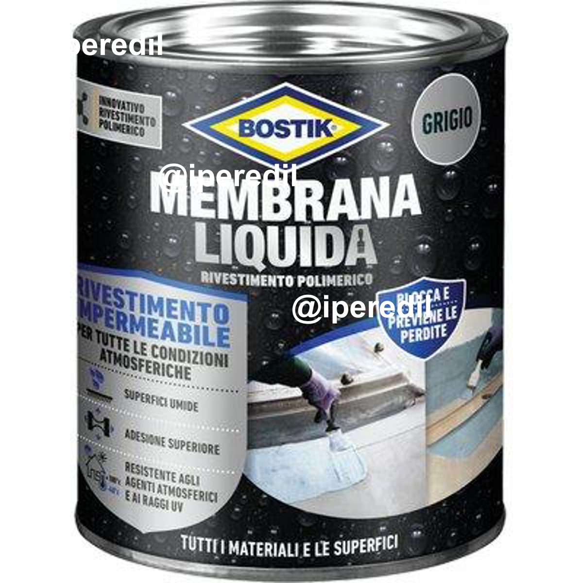 BOSTIK MEMBRANA LIQUIDA GRIGIO KG 1