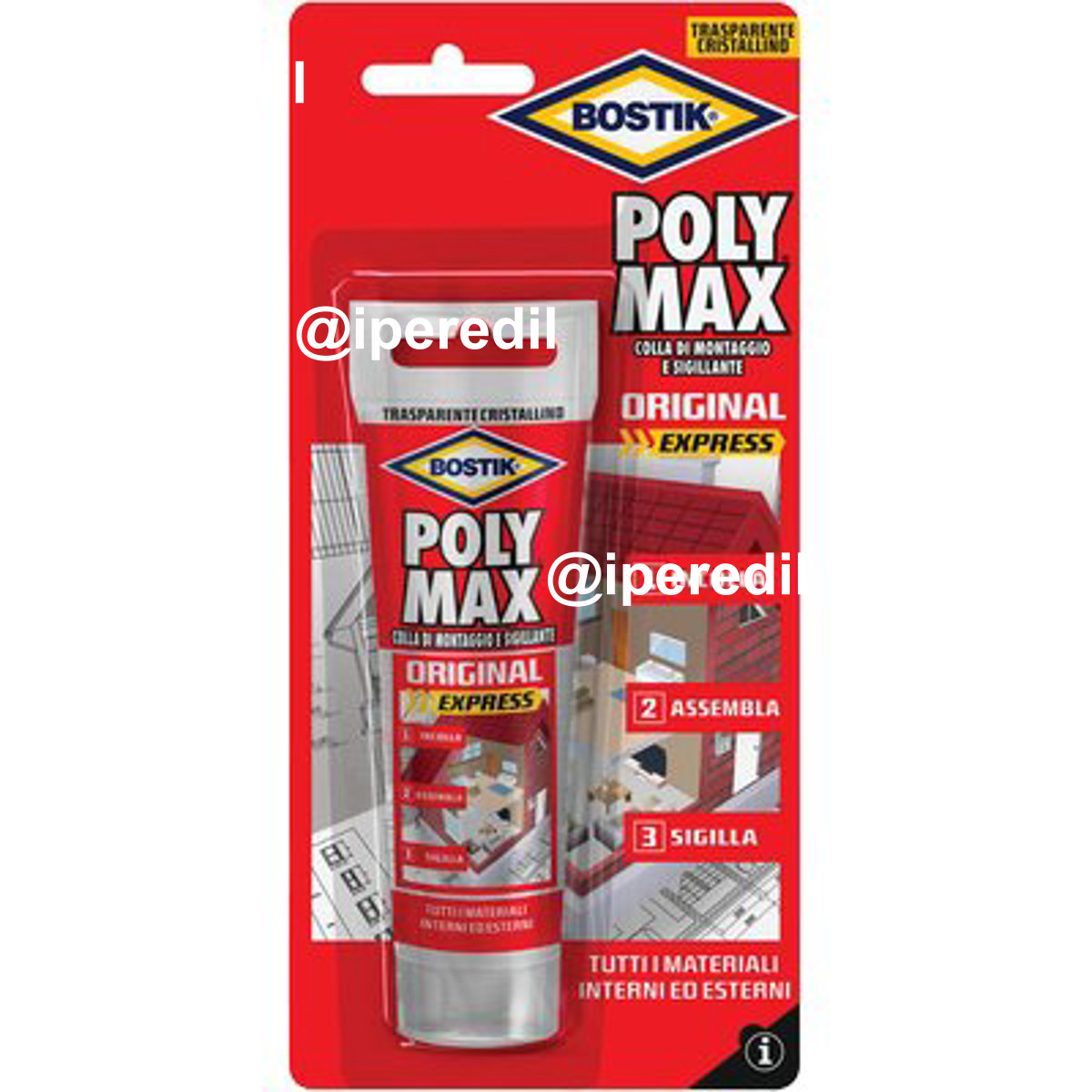 BOSTIK POLYMAX ORIGINAL EXPRESS TRASPARENTE GR 75 - 08390919