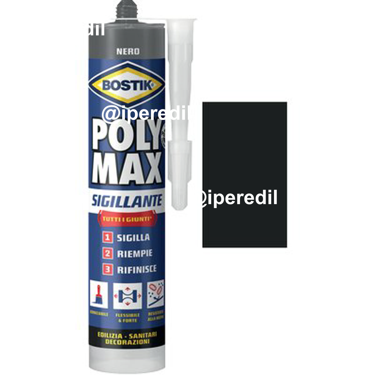 BOSTIK POLYMAX SIGILLANTE NERO ML 280 - 08390944