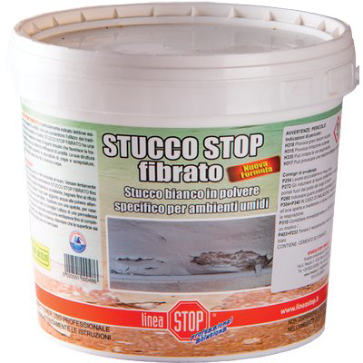 STUCCO STOP POLVERE DIXI BIANCO FIBRATO KG 5