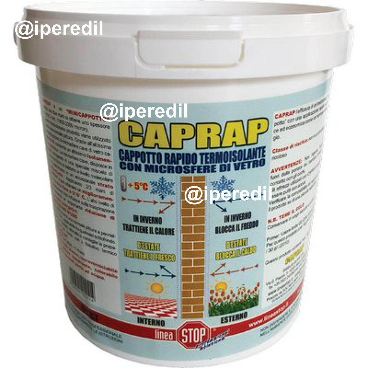 IDROPITTURA TERMOISOLANTE CAPRAP DIXI LT 1