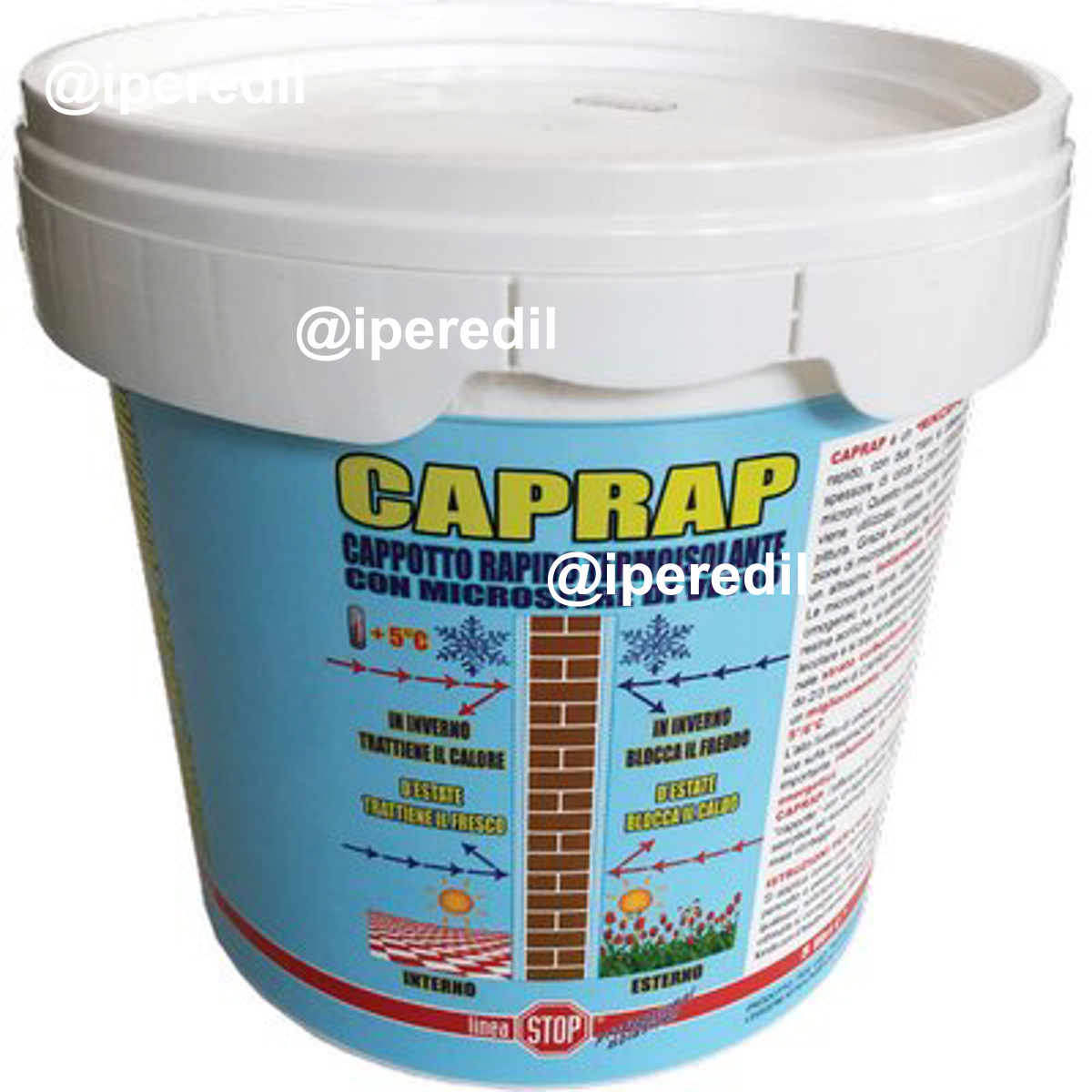 IDROPITTURA TERMOISOLANTE CAPRAP DIXI LT 2,5