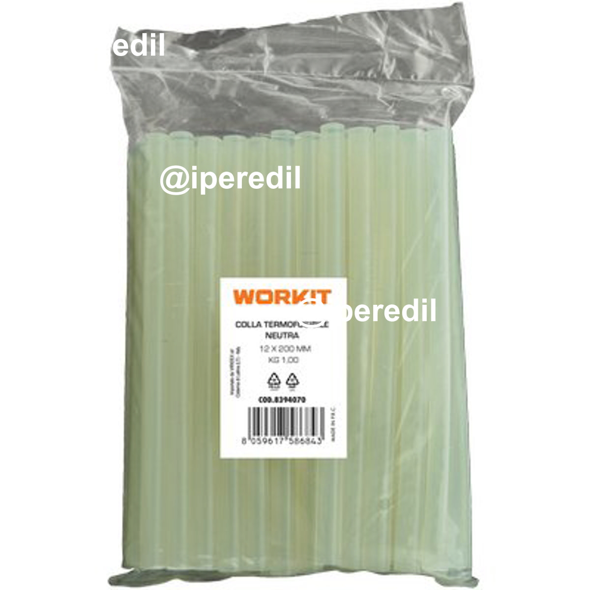 COLLA TERMOFUSIBILE MAXI WORKIT MM 12X200 CF=KG 1