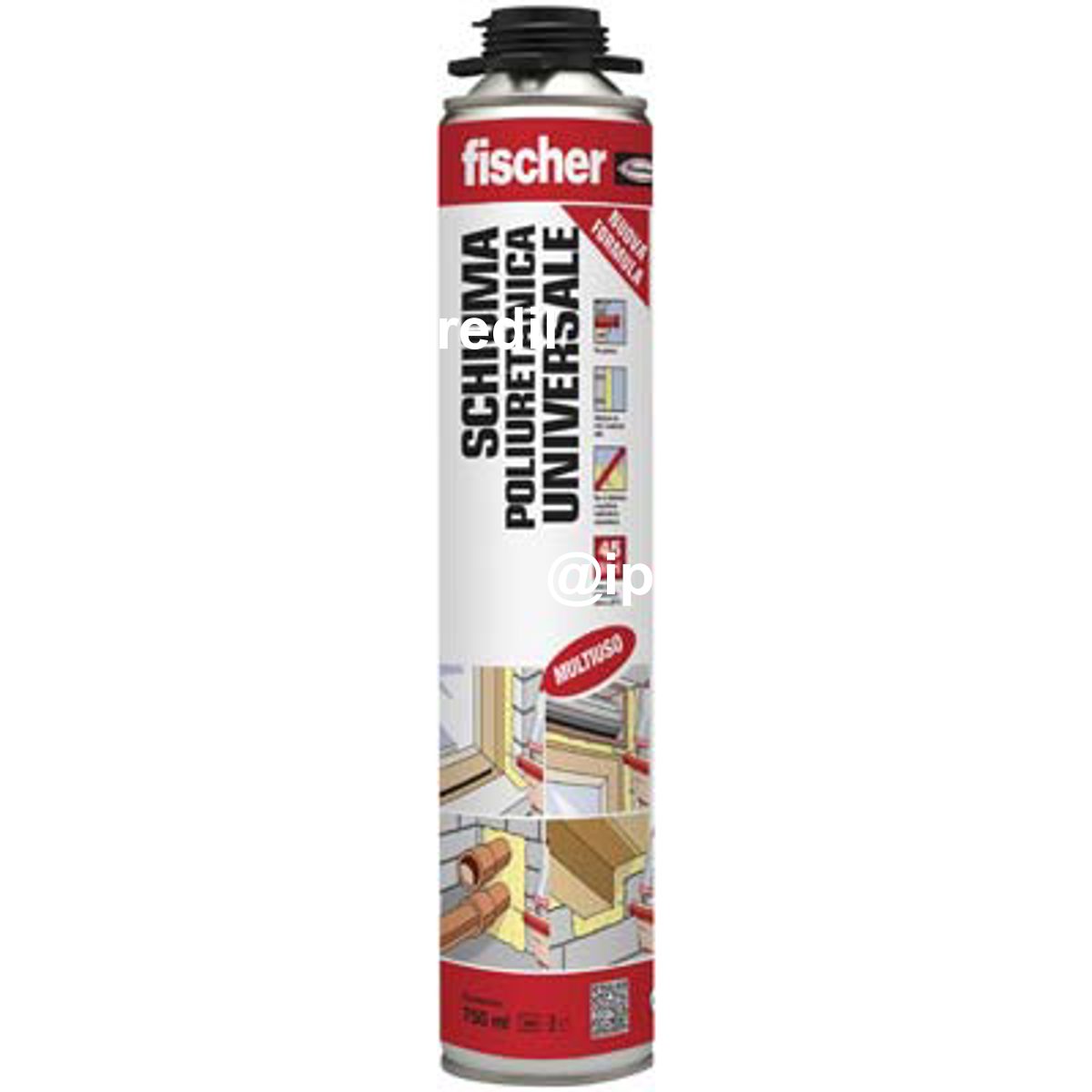 SCHIUMA POLIURETANICA UNIVERSALE FISCHER PISTOLA ML 750 - 08396822
