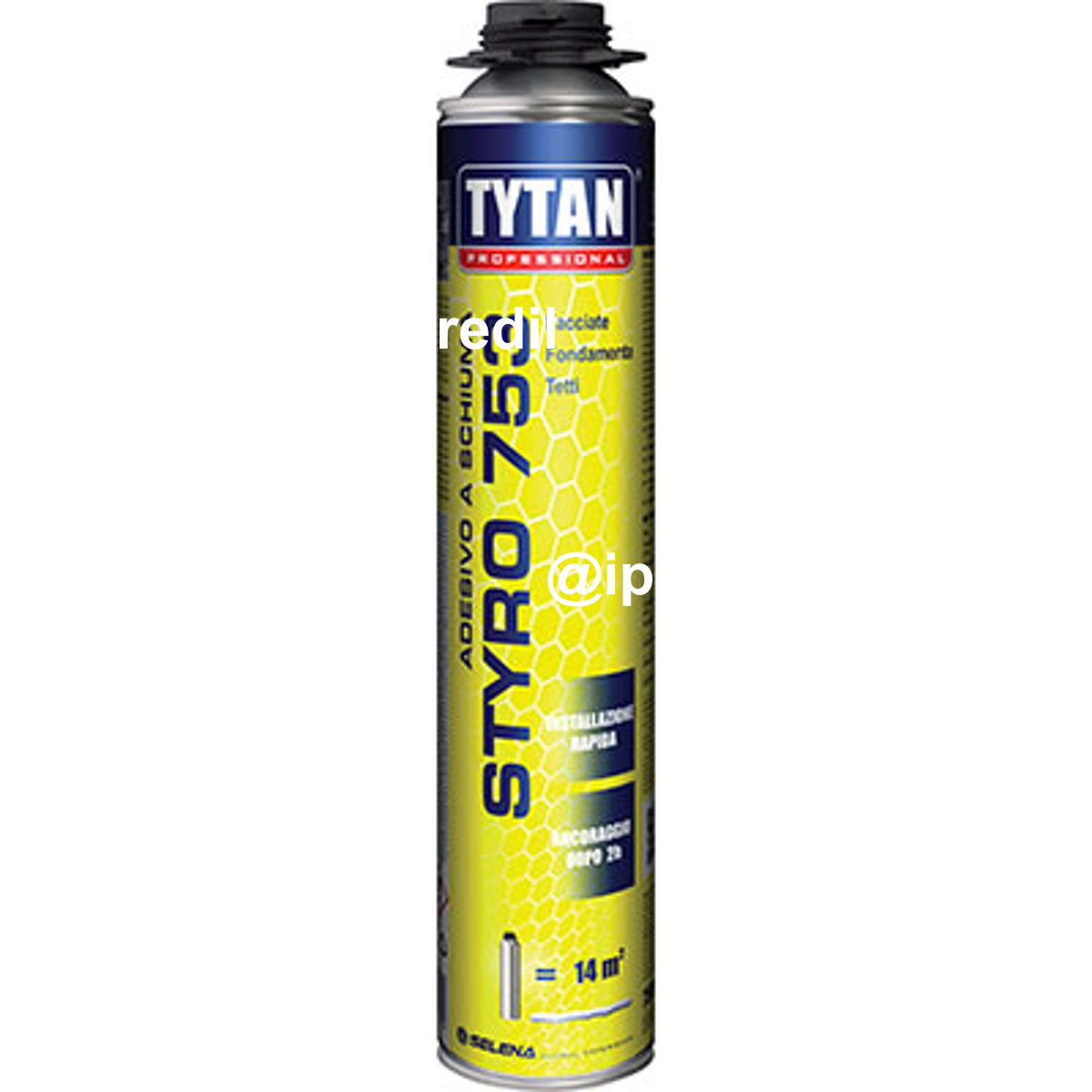 SCHIUMA POLIURETANICA STYRO 753 TYTAN PISTOLA ML 750 - 08396849