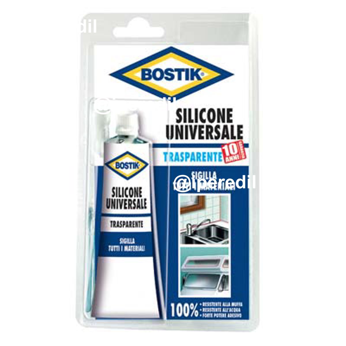 SILICONE ACETICO IN TUBETTO BOSTIK TRASPARENTE ML 60 - 08396906