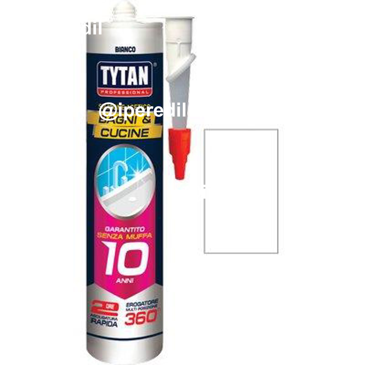 SILICONE ACETICO BAGNI E CUCINE TYTAN BIANCO RAPIDO ML 280 - 08396915