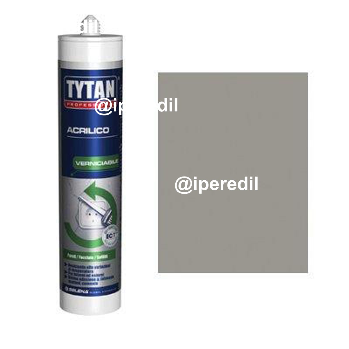 SILICONE ACRILICO TYTAN GRIGIO VERNICIABILE ML 300 - 08396931