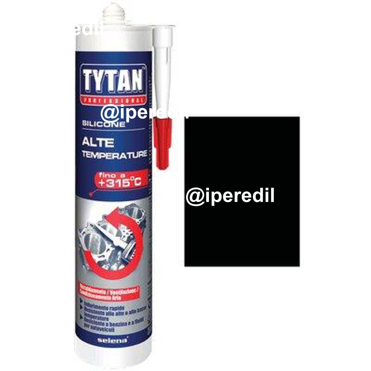 SILICONE ALTE TEMPERATURE TYTAN NERO ML 300 - 08396934
