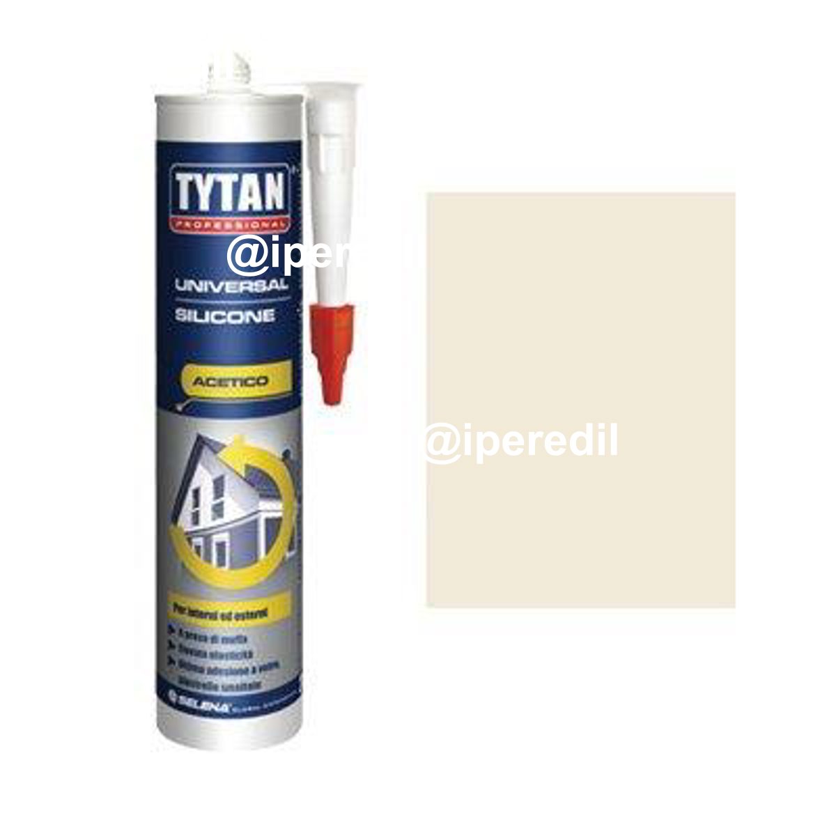SILICONE ACETICO UNIVERSALE TYTAN AVORIO RAL 1013 ML 280 - 08396937