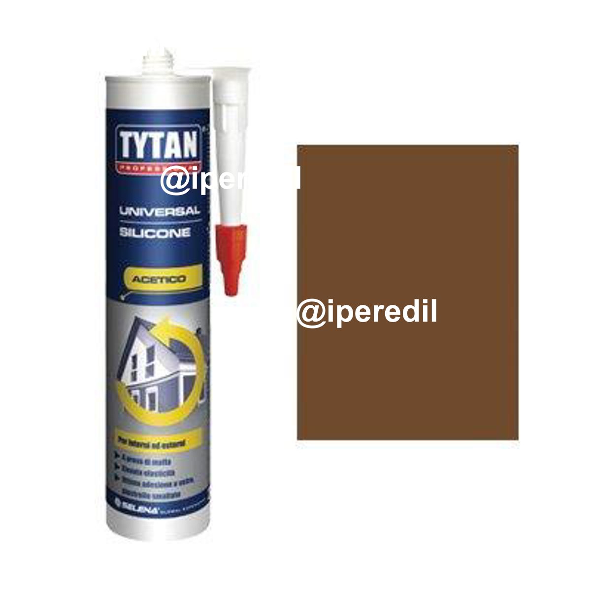 SILICONE ACETICO UNIVERSALE TYTAN MARRONE RAL 8007 ML 280 - 08396938