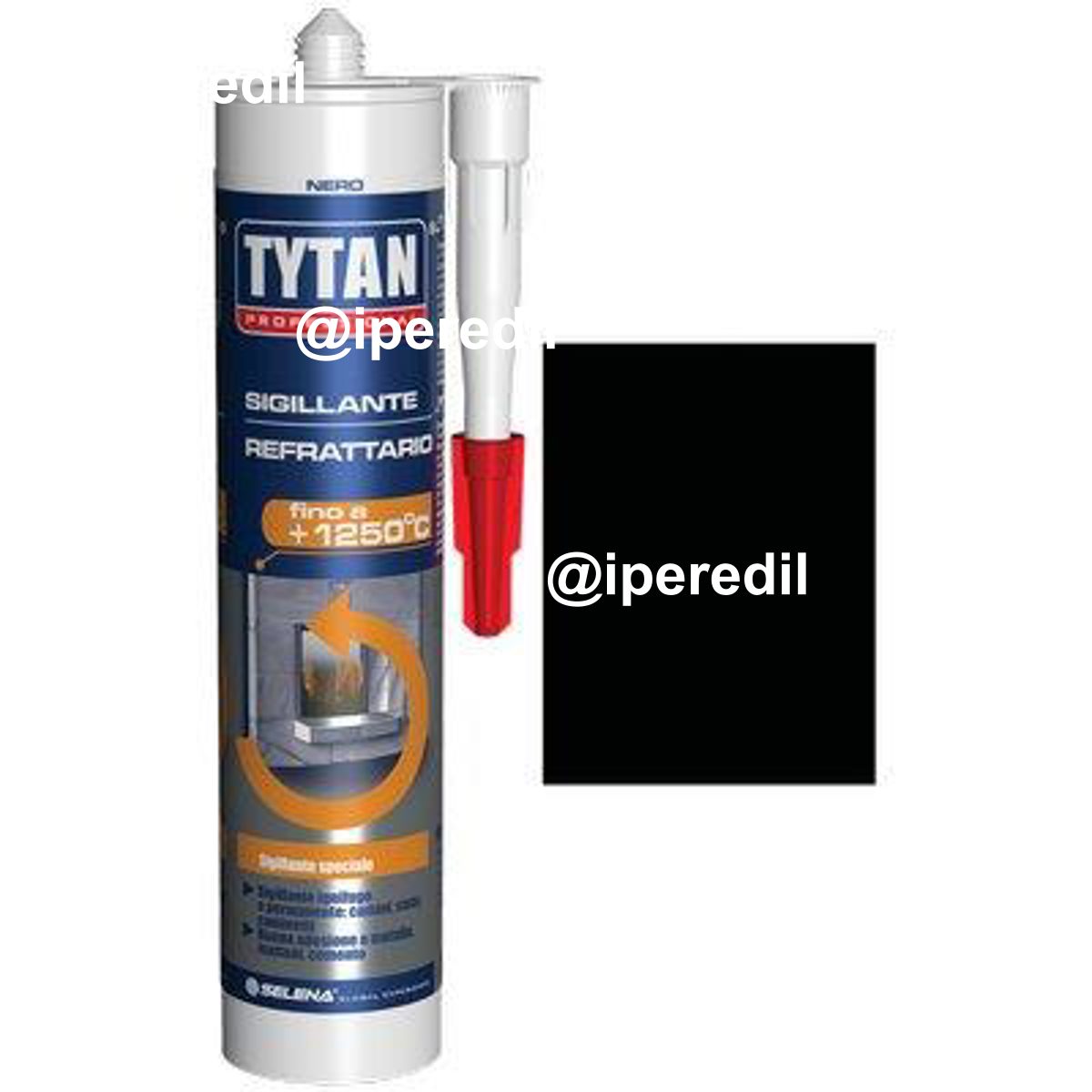 MASTICE REFRATTARIO TYTAN NERO ML 300 - 08397235