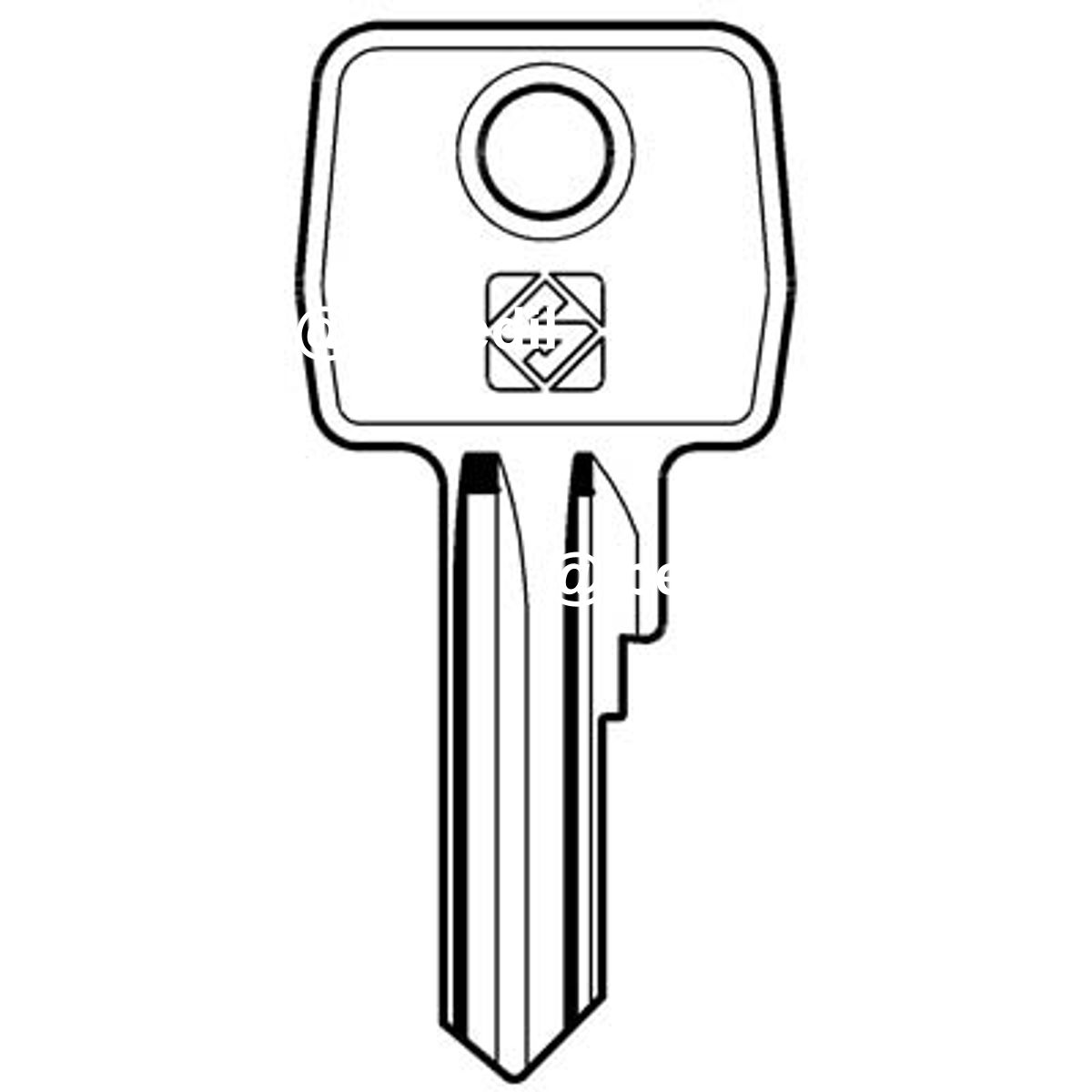 CHIAVE PIATTA EUROLOCKS EU4R SILCA ACCIAIO NICHELATO - 08597970