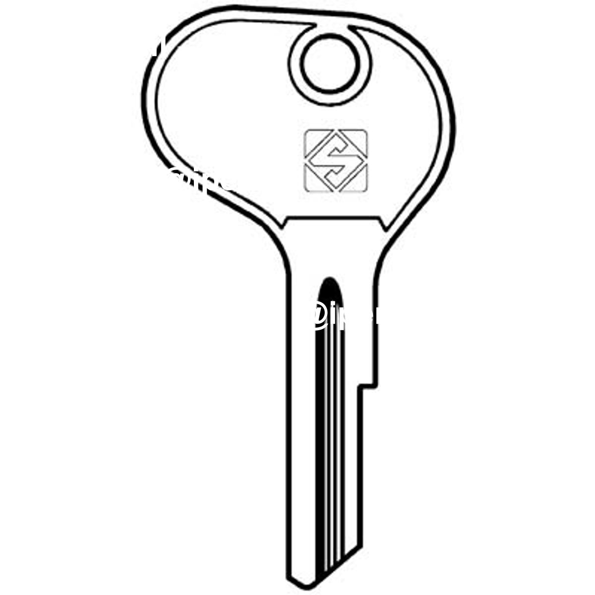 CHIAVE AUTO BOSCH BH7 SILCA ACCIAIO NICHELATO - 08600055