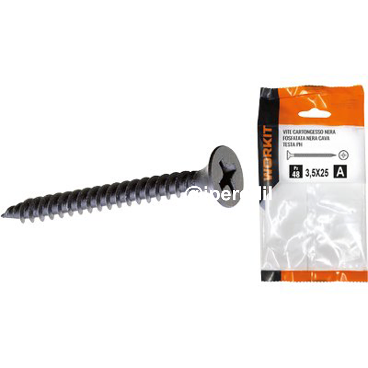 VITE CARTONGESSO TTP SELF WORKIT FOSFATATA NERA CAVA PH MM 3,5X55 CF=PZ 24