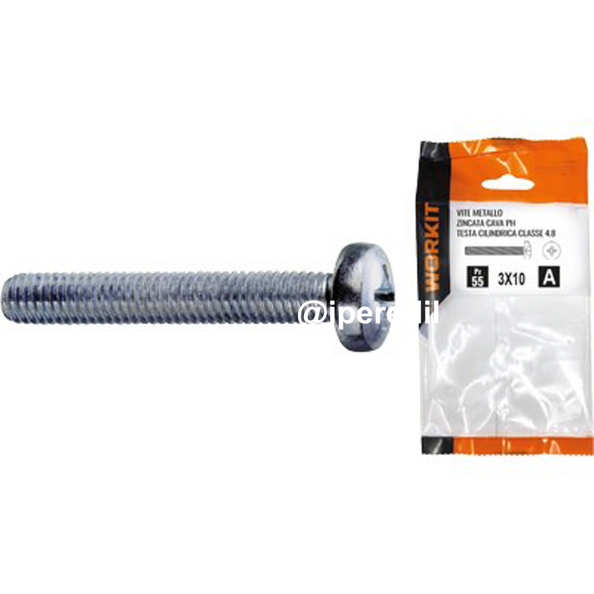 VITE METALLO TC ZINCATA SELF WORKIT CAVA PH CLASSE 4.8 FILETTO INTERO MM 4X16 CF=PZ 32
