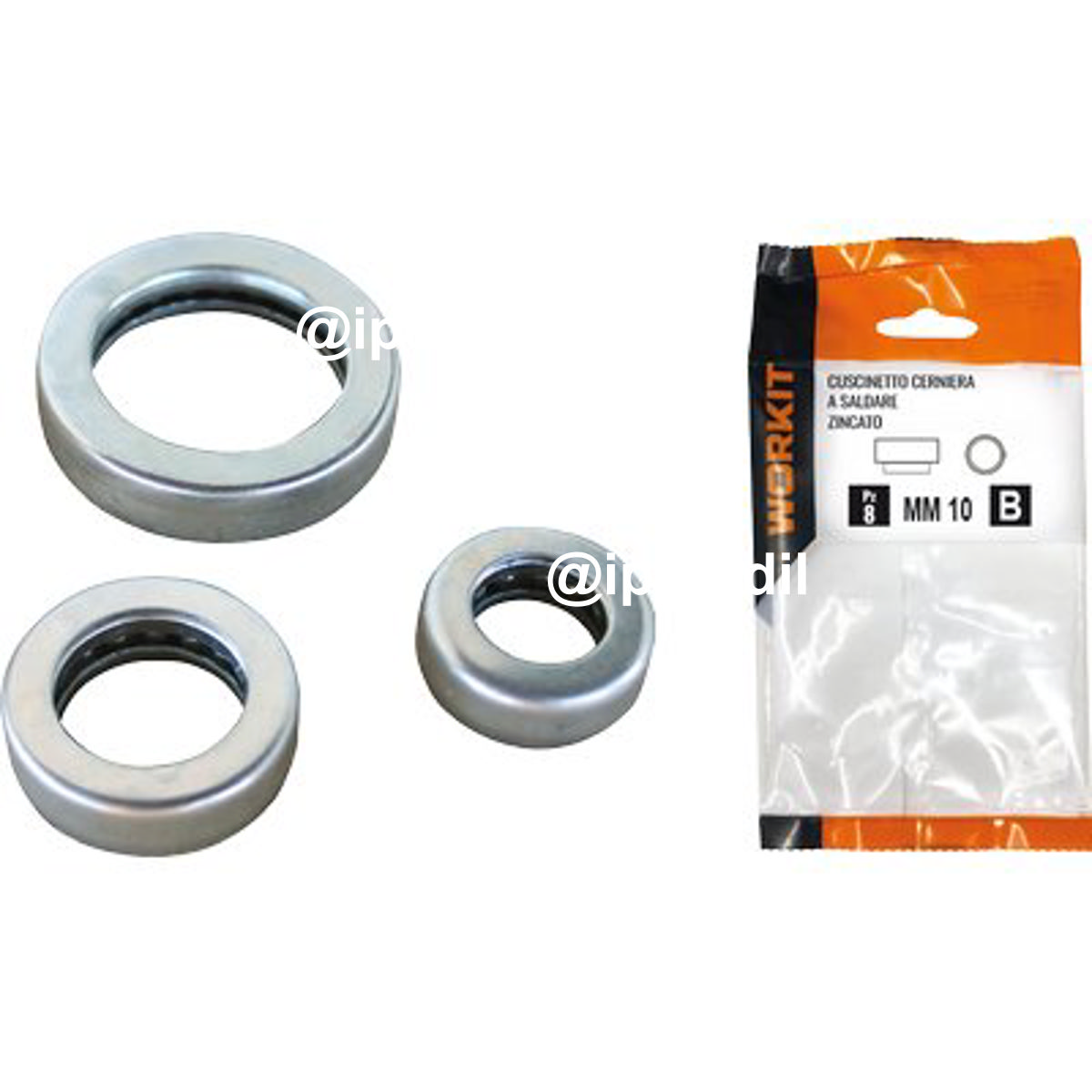 CUSCINETTO CERNIERA A SALDARE ZINCATO SELF WORKIT MM 12 CF=PZ 4