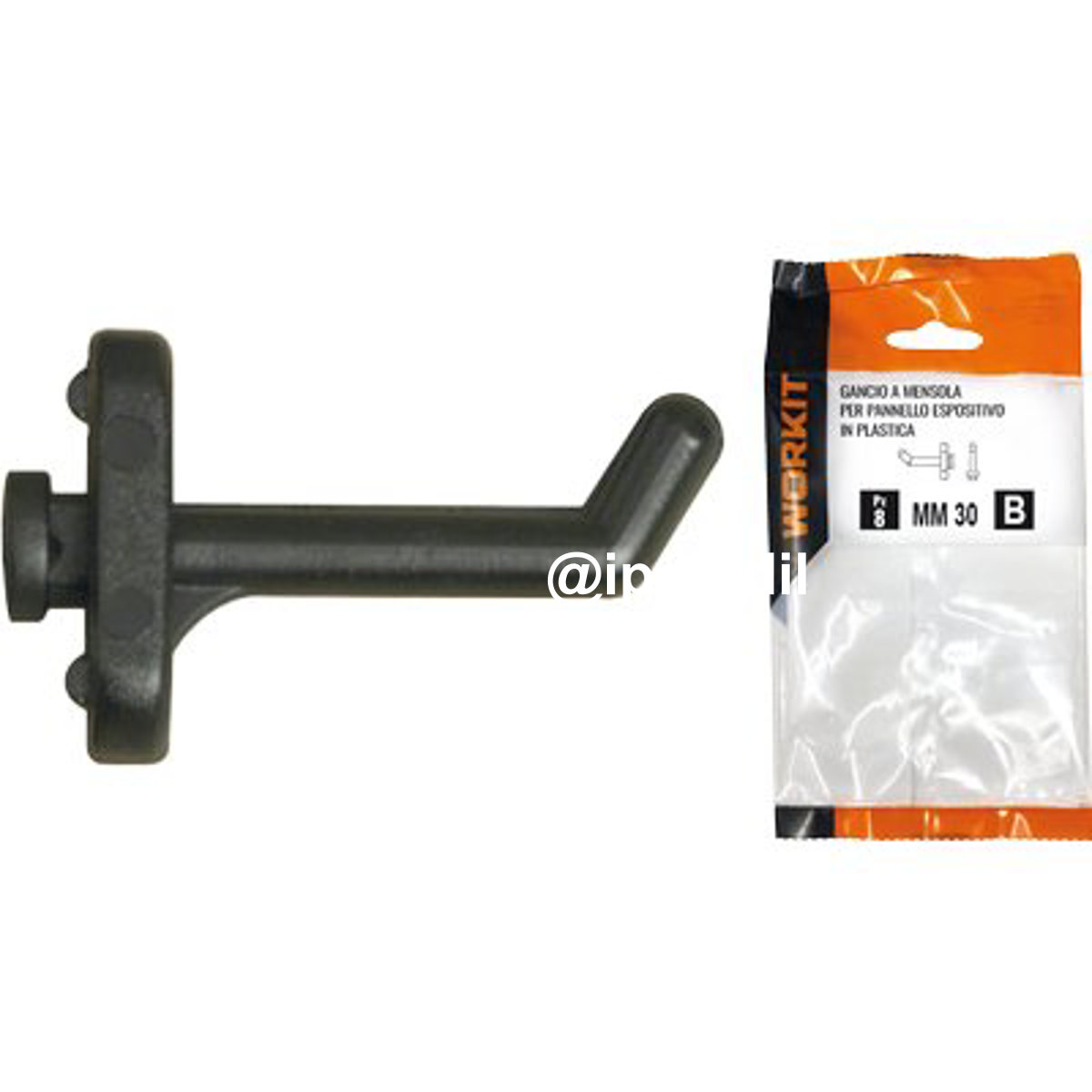 GANCIO A MENSOLA SELF WORKIT PLT X PANNELLO ESPOSITIVO MM 30 CF=PZ 6