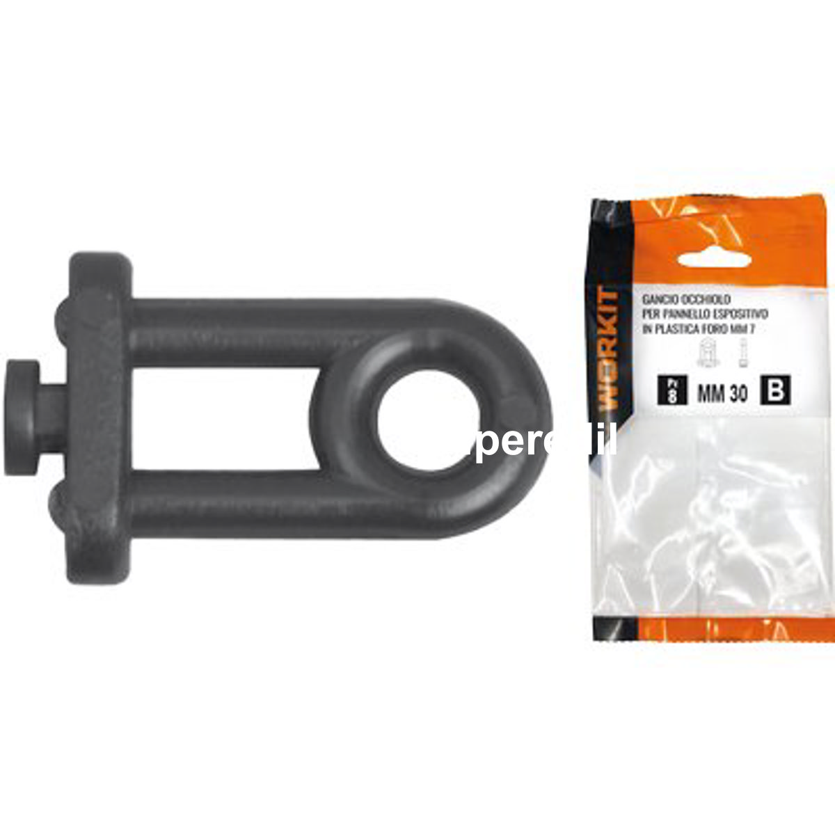 GANCIO OCCHIOLO SELF WORKIT PLT X PANNELLO ESPOSITIVO MM 30 F.MM 7 CF=PZ 6