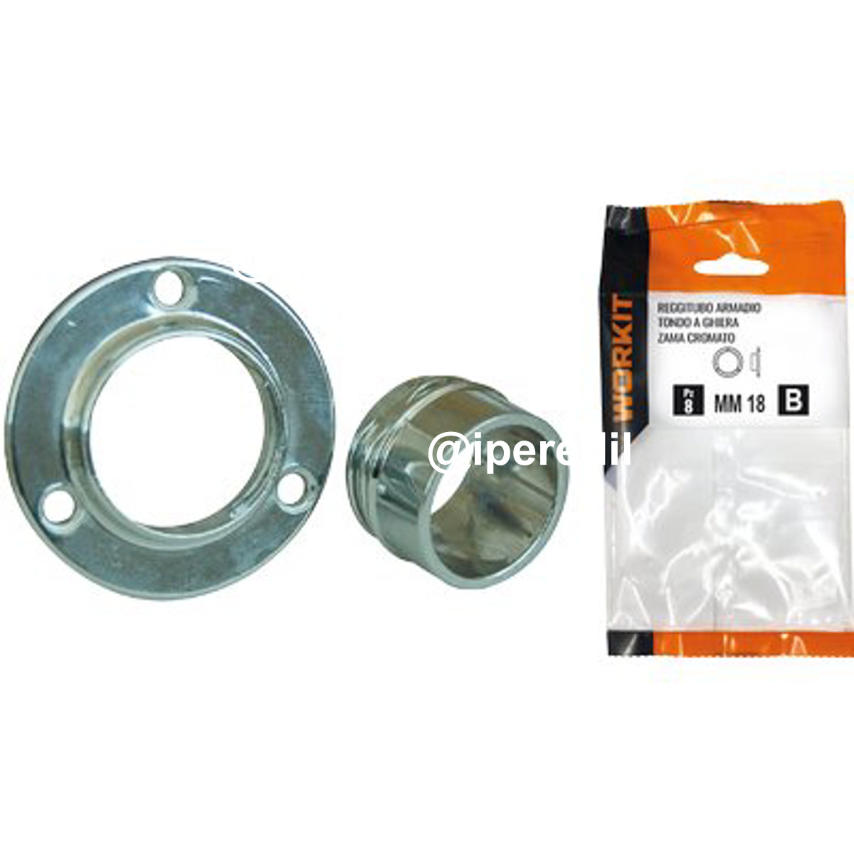 REGGITUBO ARMADIO TONDO A GHIERA SELF WORKIT ZAMA CROMATO MM 25 CF=PZ 2