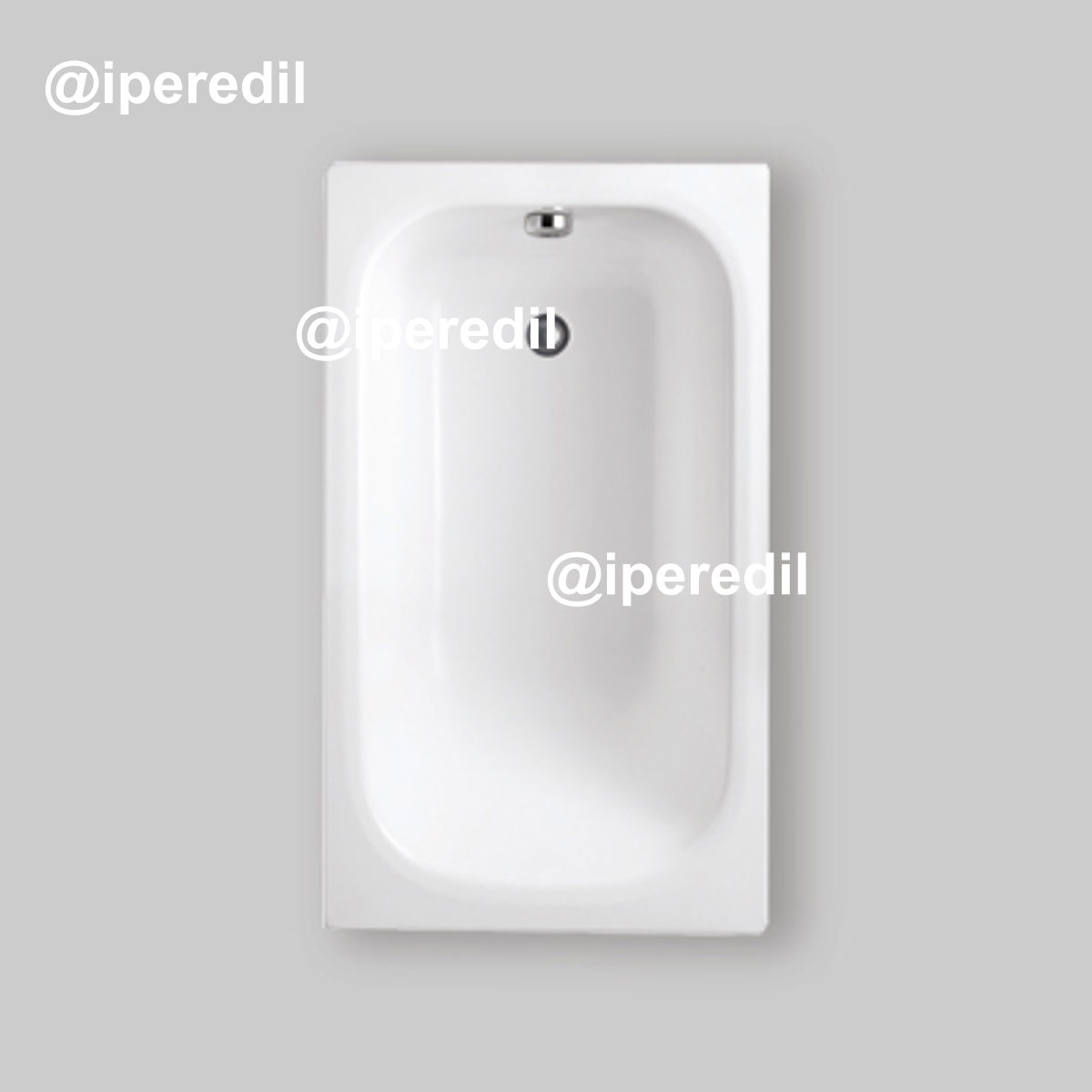 VASCA RETTANGOLARE CRISTINA SOLO GUSCIO 120x70 cm