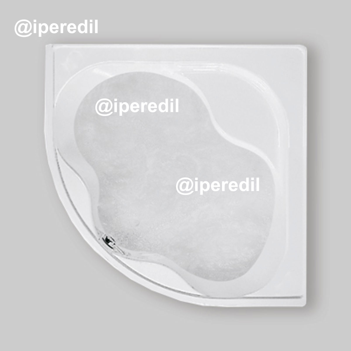 VASCA ANGOLARE GEA SOLO GUSCIO 140x140 cm