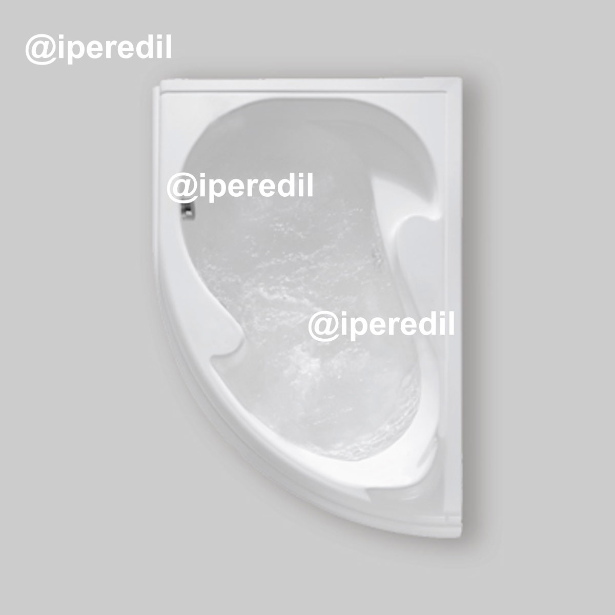 VASCA ASIMMETRICA GEA SOLO GUSCIO 150x100 cm - SX