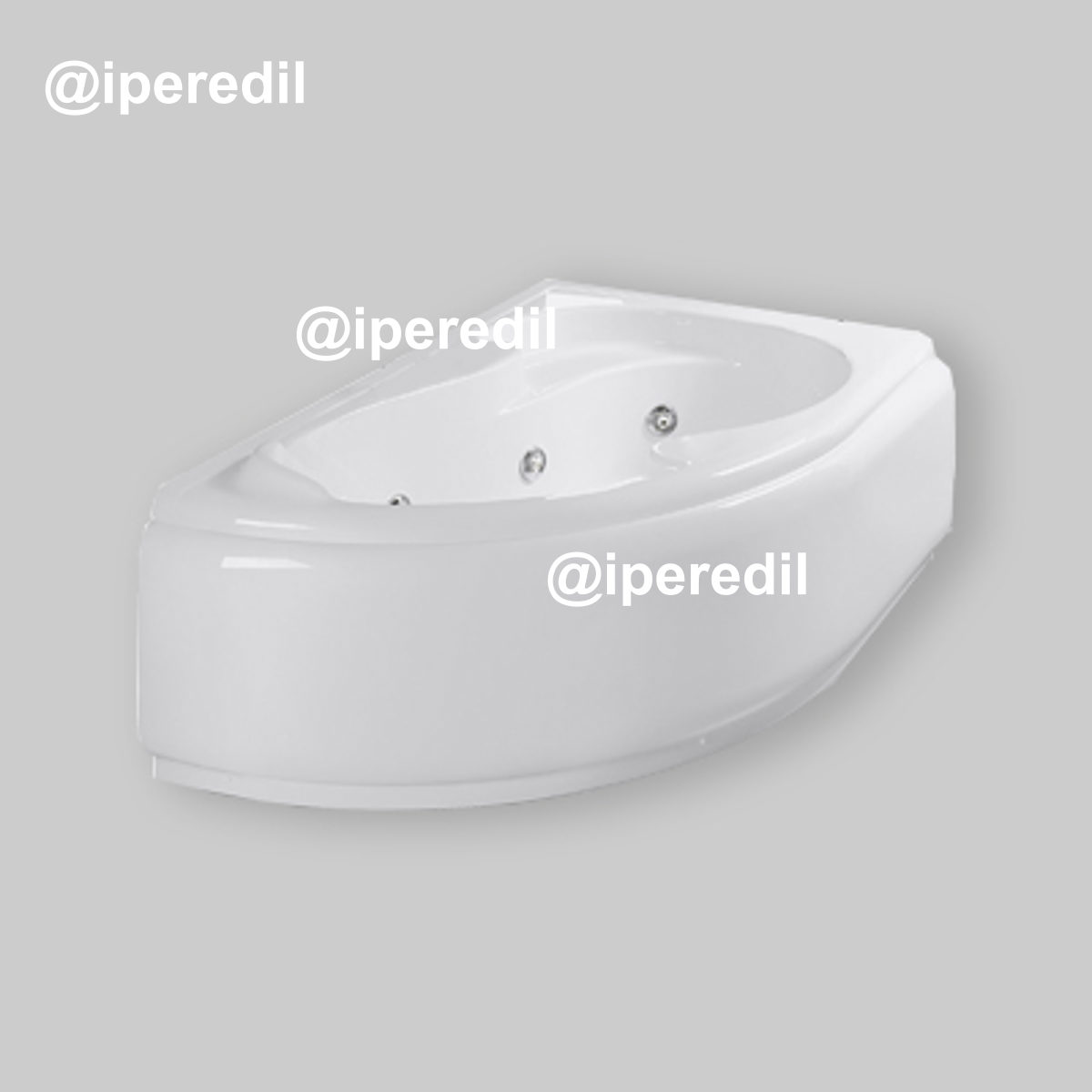 VASCA IDROMASSAGGIO ASIMMETRICA GEA CON TELAIO E PANNELLI 150x100 cm - SX