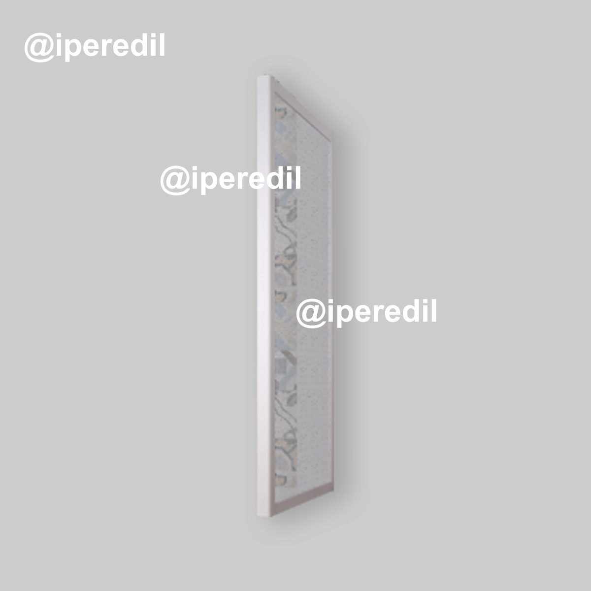 PARETE DOCCIA FISSA "ACRIL" BIANCO PASTELLO 87-90 cm