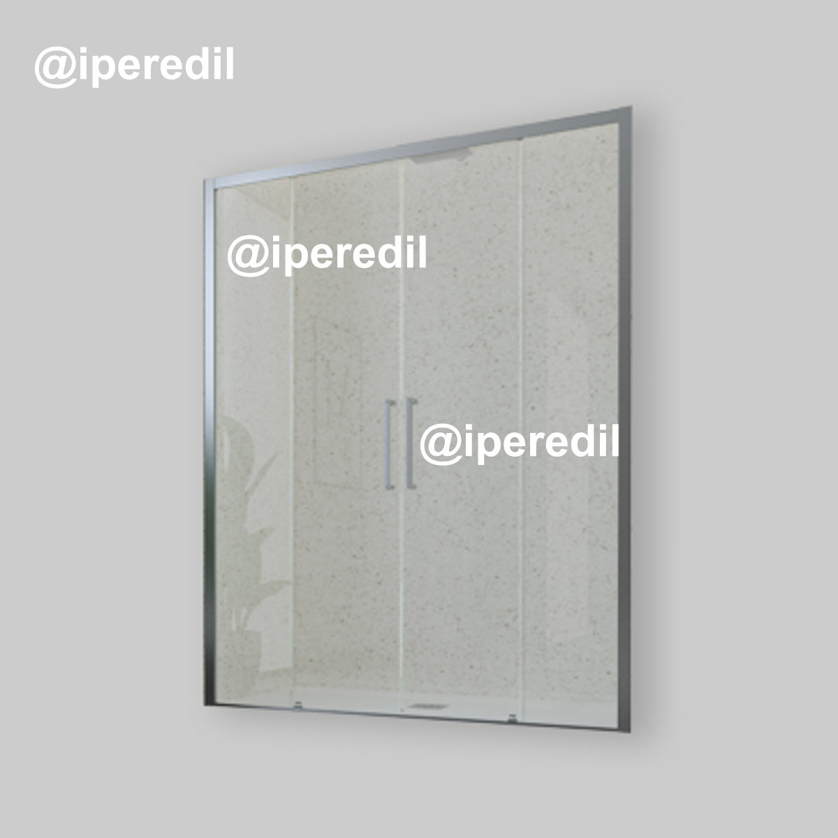 PORTA DOCCIA A 2 ANTE FISSE E 2 SCORREVOLI "ESSENCE" VETRO TRASPARENTE 165,5-170 cm Ap.71