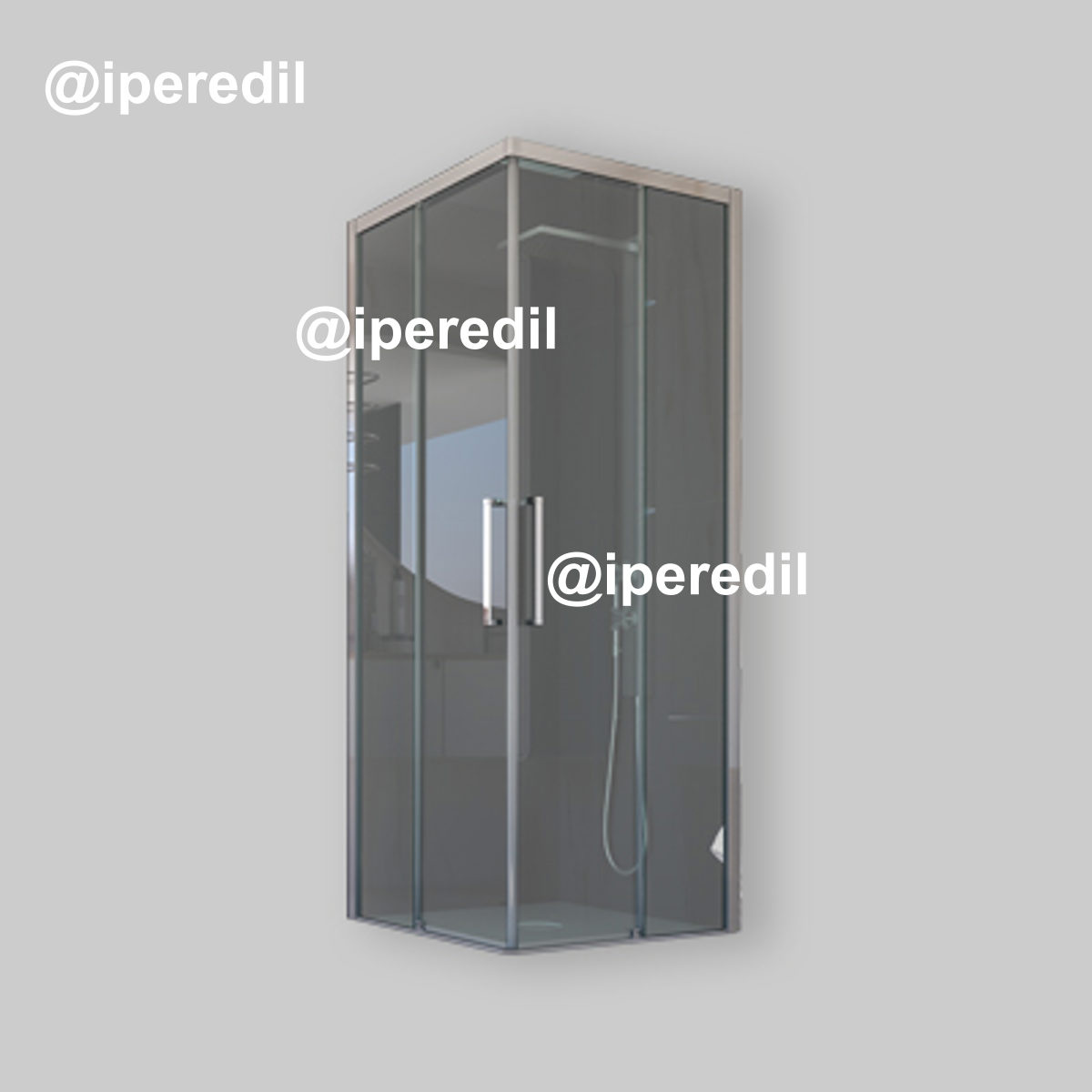 LATO PER BOX DOCCIA ANGOLARE "ESSENCE" 1 ANTA FISSA E 1 SCORREVOLE VETRO STAMPATO C 67,5-70 cm Sx