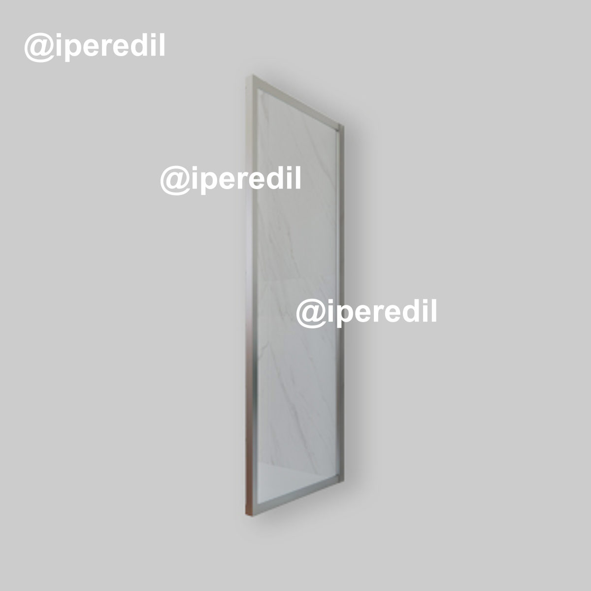 PARETE DOCCIA FISSA "KUADRO" VETRO TRASPARENTE 67,5-70 cm