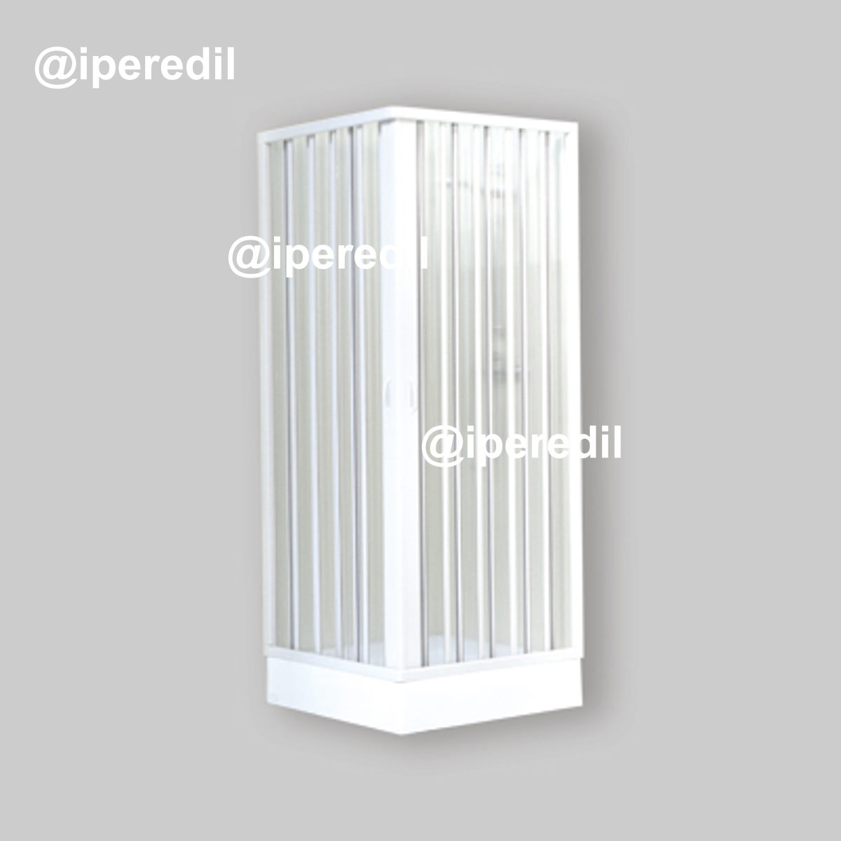 BOX DOCCIA ANGOLARE A SOFFIETTO IN PVC 70-80 x 80-90 cm