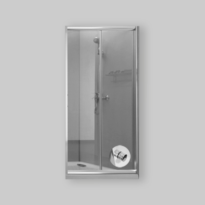 PORTA DOCCIA FAST ANTA SCORREVOLE TRASPARENTE CROMO 98-102 AP.39