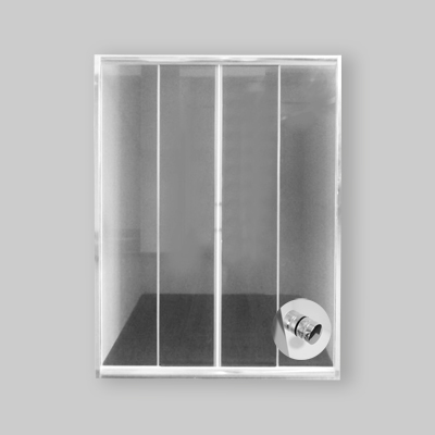 PORTA DOCCIA FAST A 2 ANTE SCORREVOLI TRASPARENTE CROMO 178-182 AP.80