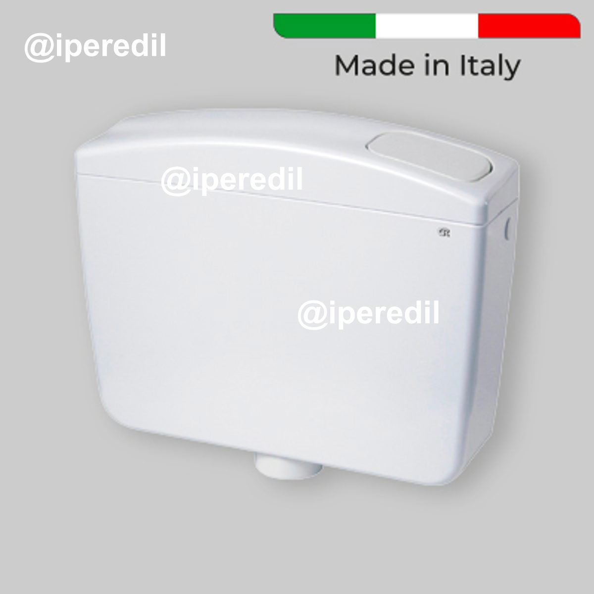 CASSETTA DI SCARICO A ZAINO "BETA" MONOTASTO Bianca