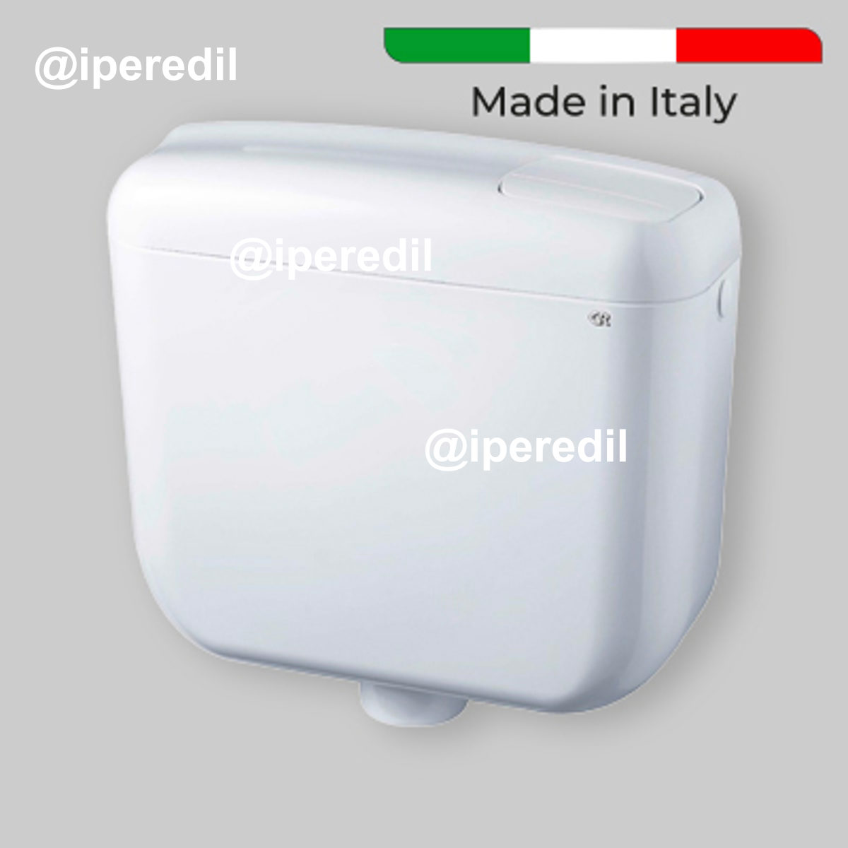 CASSETTA DI SCARICO A ZAINO "CONCEPT 2" DOPPIO TASTO Bianca