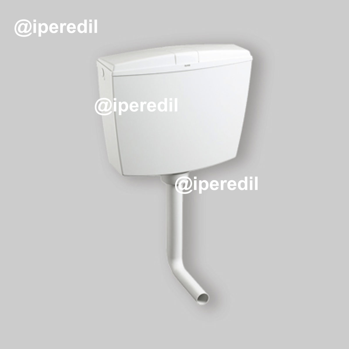 CASSETTA DI SCARICO A ZAINO "SMERALDO" SENZA RUBINETTO Monotasto