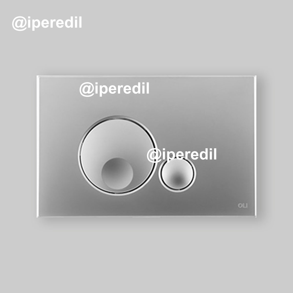 PLACCA DI COMANDO "GLOBE" OLI Cromo satinato