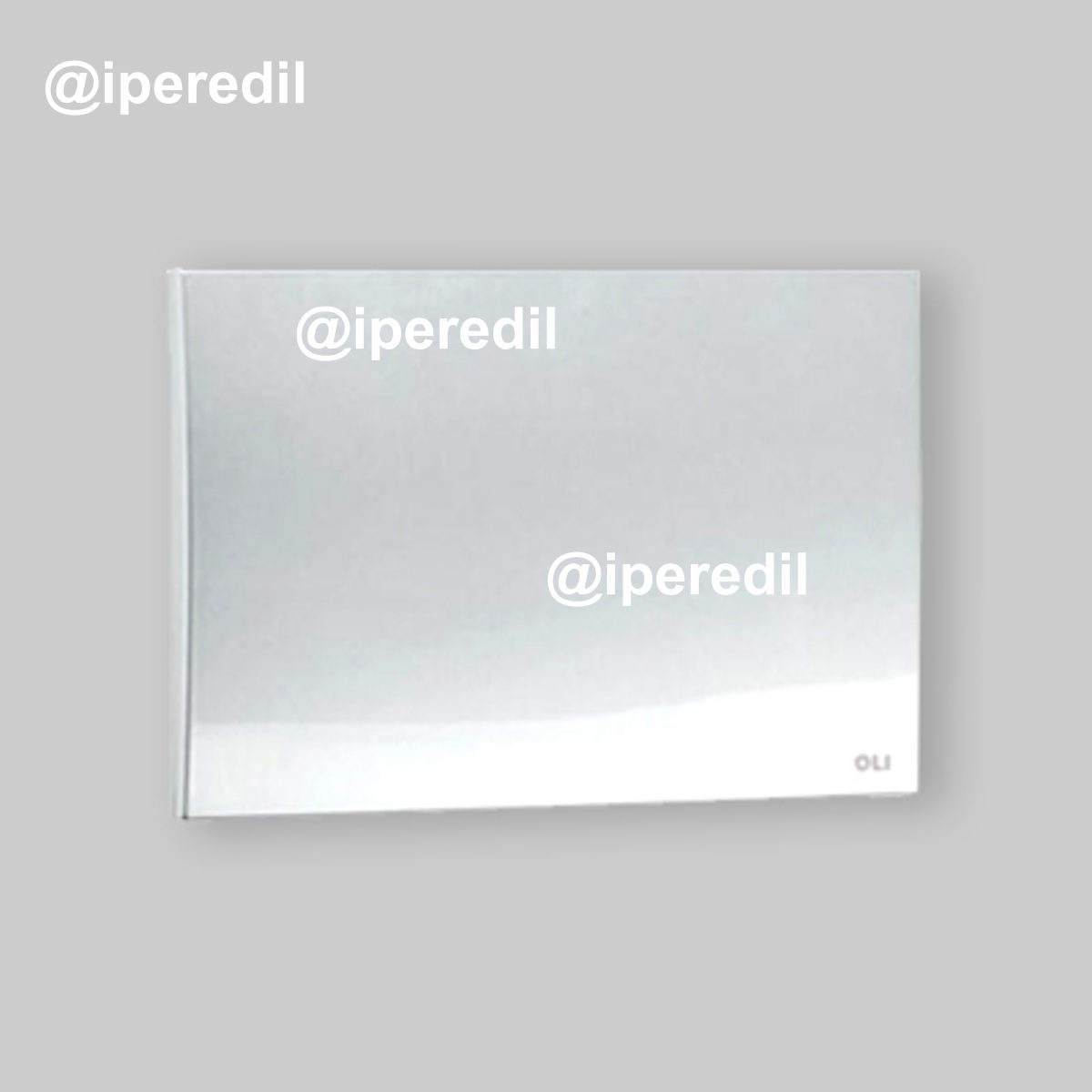 PLACCA CIECA PER CASSETTA DI SCARICO PNEUMATICA "OLI74" Bianca