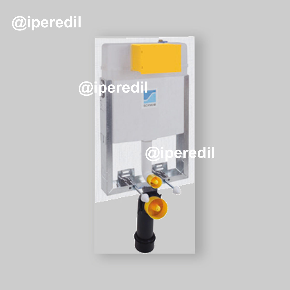 CASSETTA DI SCARICO AD INCASSO "UP 199" CON TELAIO Doppio Scarico