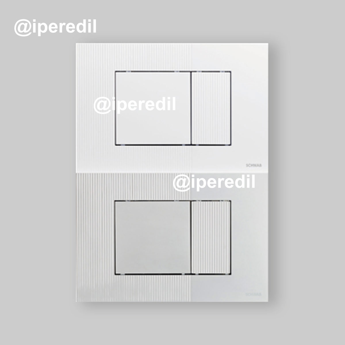 PLACCA DI COMANDO PER CASSETTA SCHWAB "METIS" Cromo lucida