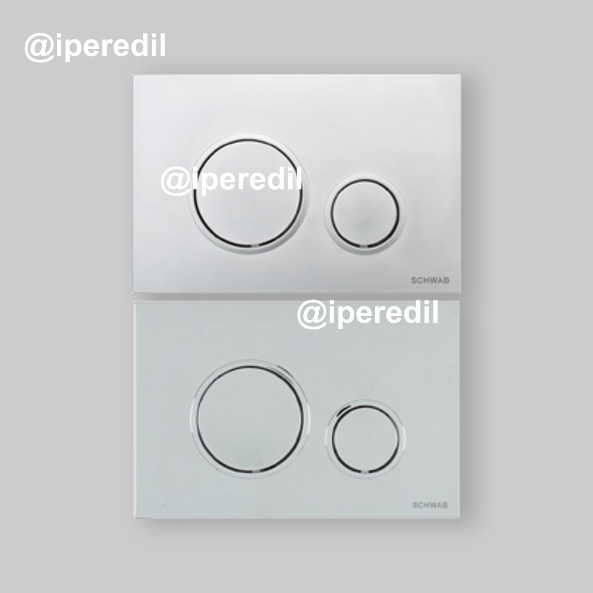 PLACCA DI COMANDO PER CASSETTA SCHWAB "VELA" Bianca