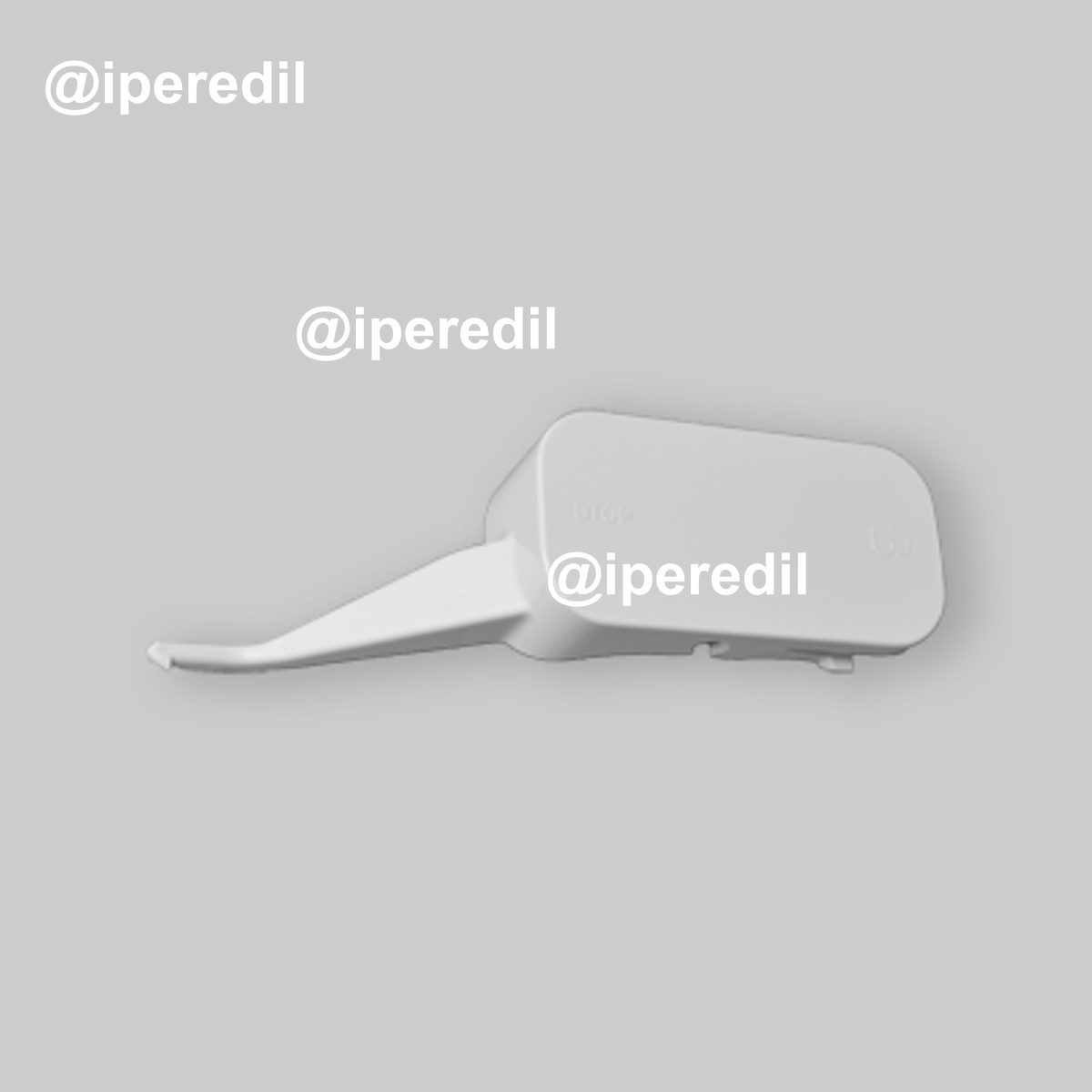 TASTO DI COMANDO PER CASSETTA A ZAINO "IRIS" MONO Bianco