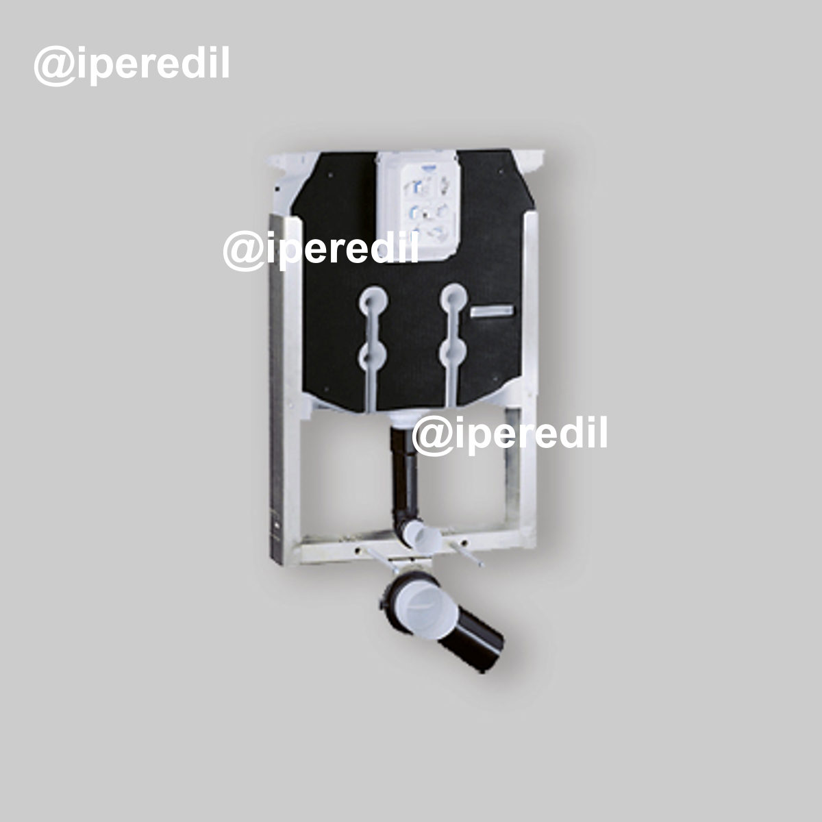 CASSETTA DI SCARICO AD INCASSO "UNISET" GROHE PER VASO SOSPESO Doppio Scarico