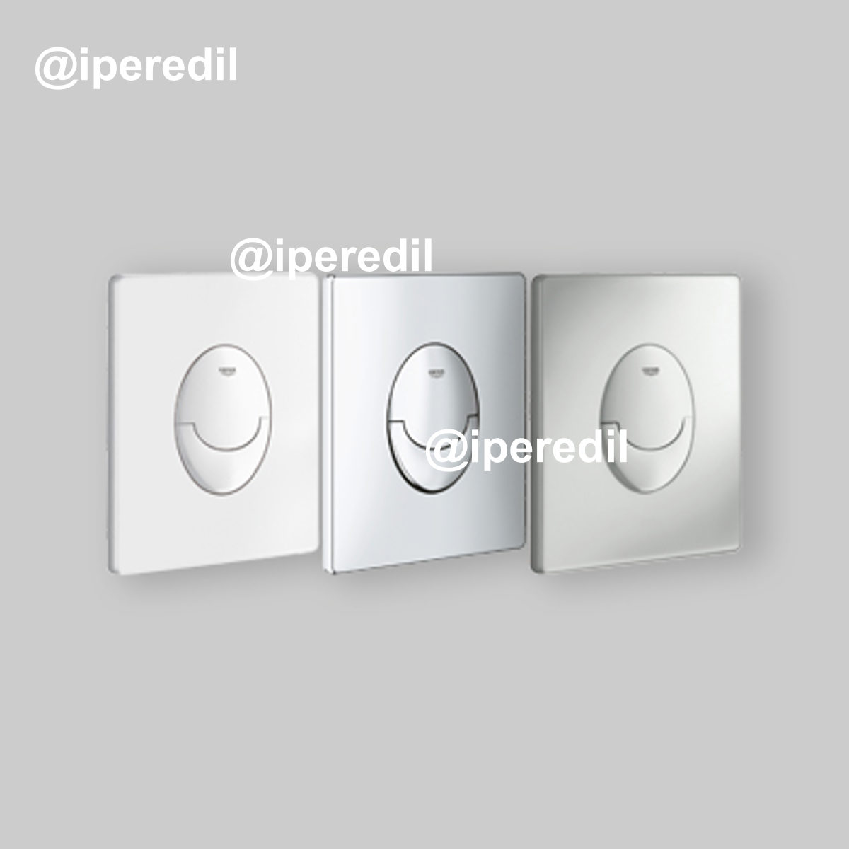 PLACCA DI COMANDO "SKATE AIR" GROHE Nero Opaco